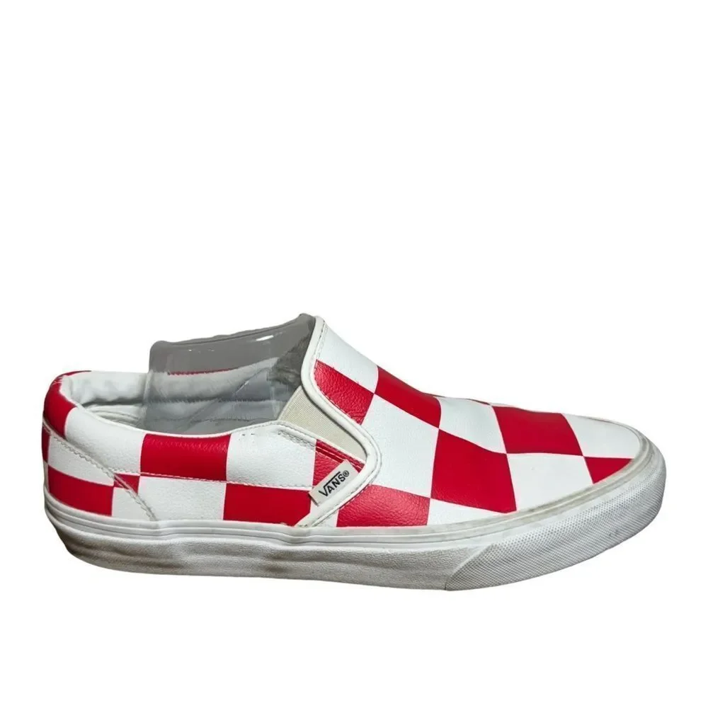 Vans Leather slip-ons size 10 - Picture 1 of 5